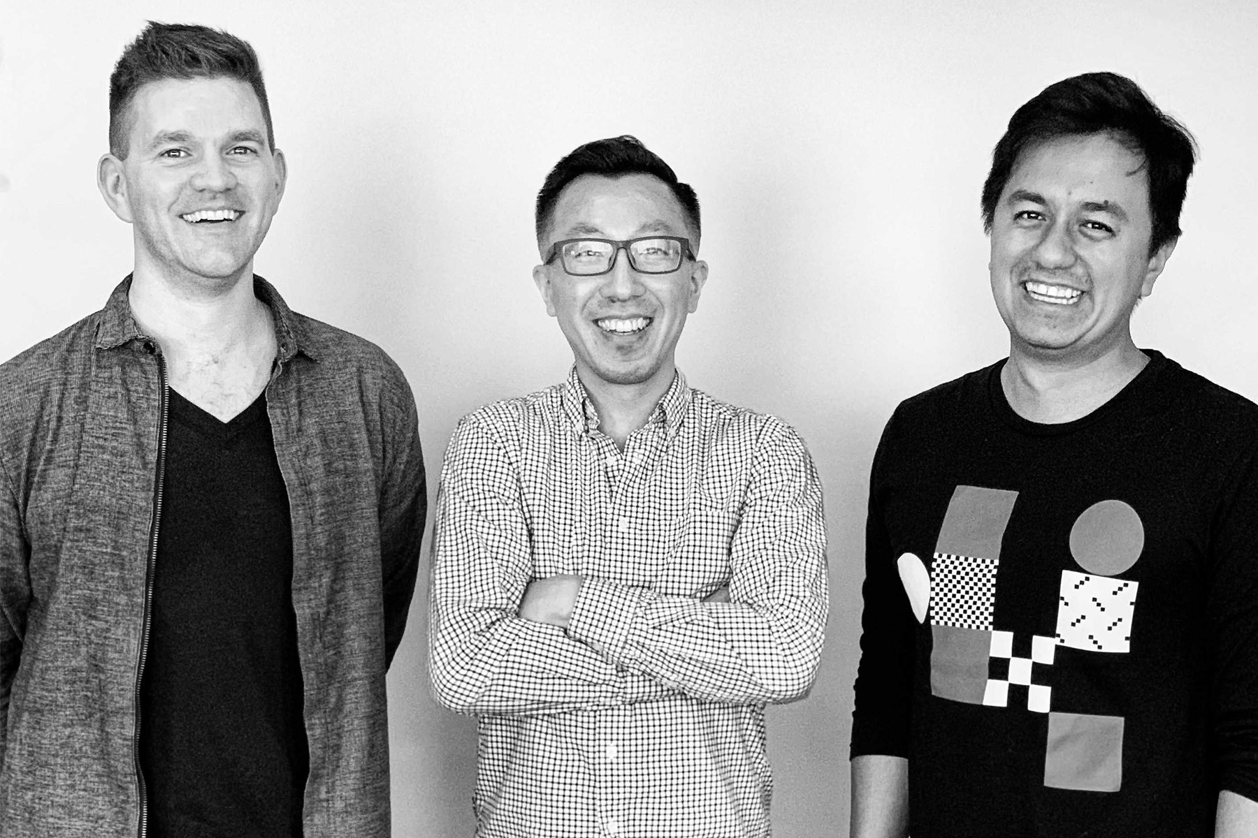 Monograph's founders, from left to right: Alex Dixon, Robert Yuen, Moe Amaya