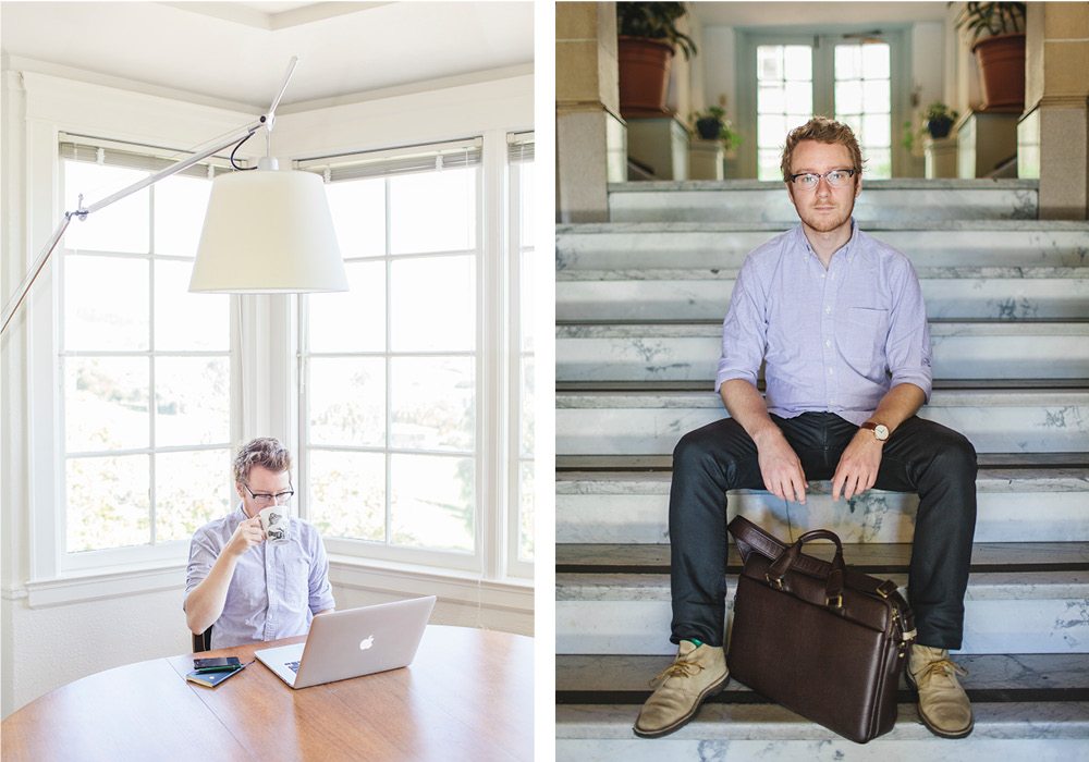 Rasmus wakes up without an alarm in his light-filled apartment in the Mission. An open shelf in his minimalist space holds almost everything he owns: his clothes, cameras, books, and loudspeakers. This reminds him of his physical possessions, makes him question whether or not he needs them, and helps him stay free from things he doesn’t need. He takes the same approach to product design.