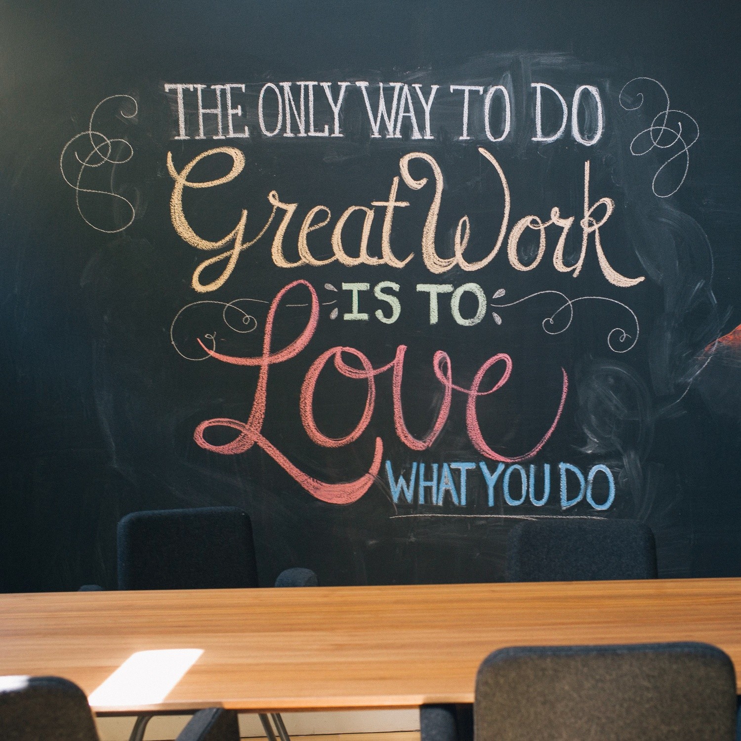 One way to remind people of the values you stand for: put them up on the wall.