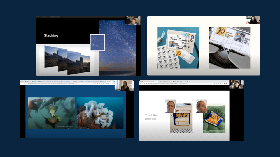 WIDE Images from one of Stripe's "Inspiration Station" sessions.